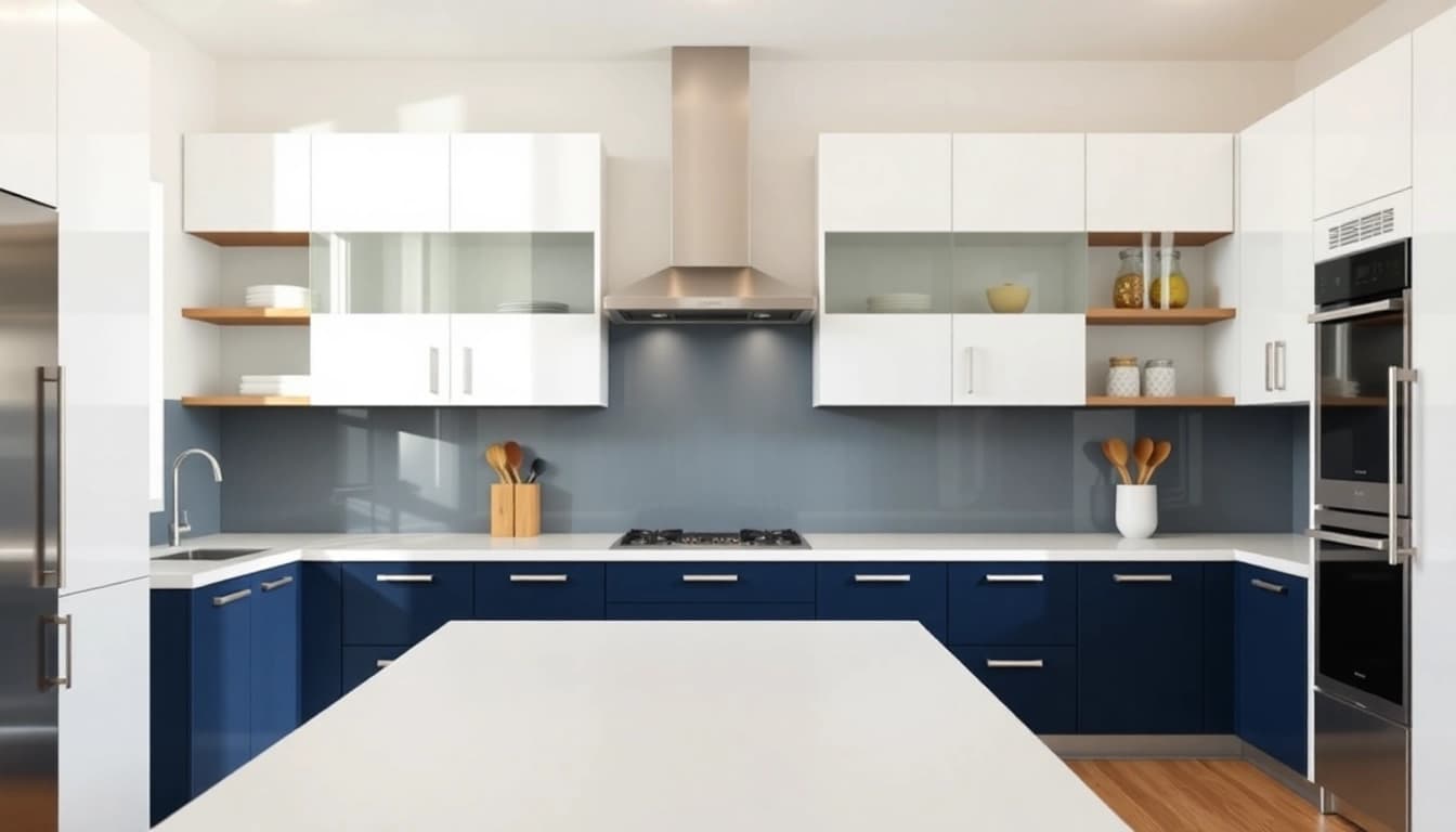 Experience cabinet refacing Largo FL with modern kitchen design, showcasing stylish refaced cabinets and warm ambiance.