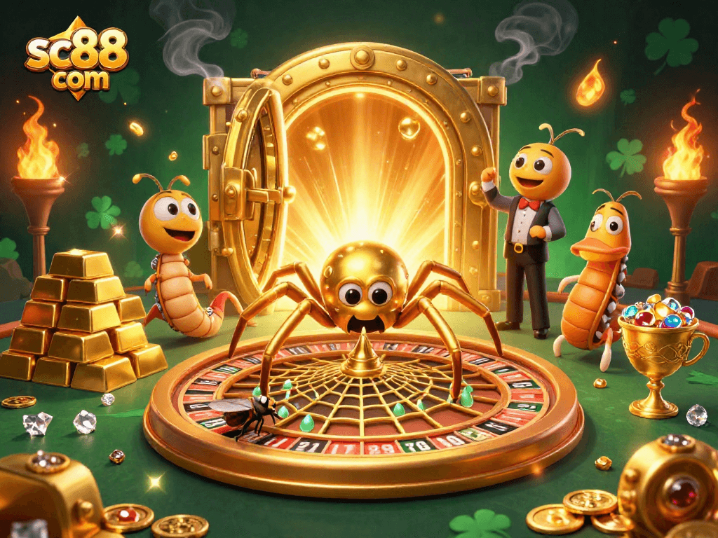 Place bets like a pro on sc88 com, with a thrilling roulette web scene featuring vibrant gambling elements.