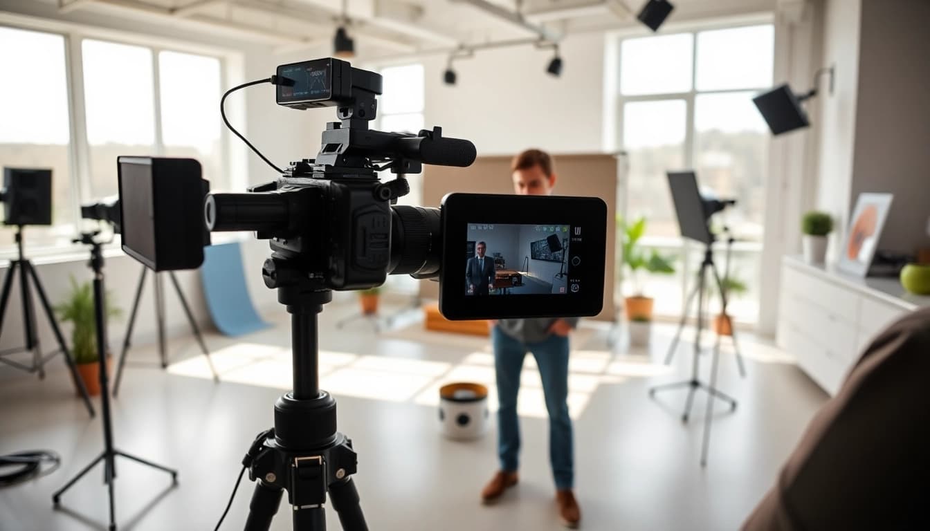Engaging product demonstrations showcasing features in a professional studio setup.