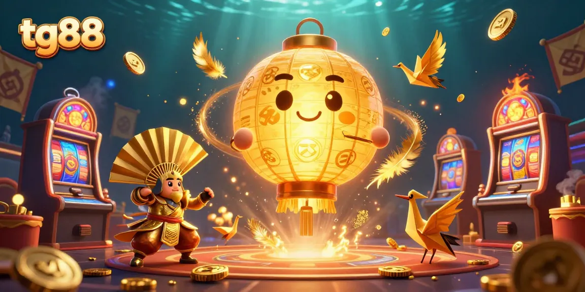 Experience the thrill of tg88 with golden lantern spirit and vibrant casino elements.