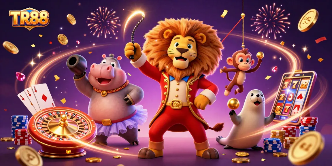 Join the excitement with TR88 as the circus comes alive in a dazzling casino showdown!