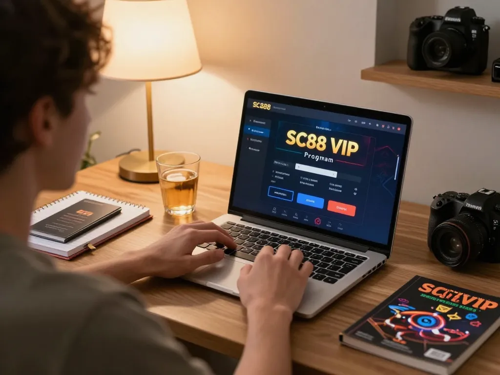 Engaging in the SC88 VIP online casino experience with strategic gameplay at home setup