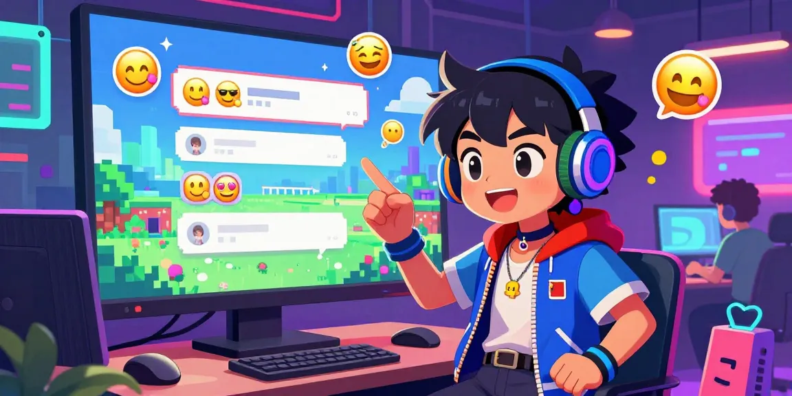 An animated ecchi bot character engaging energetically with users in a colorful Discord server.