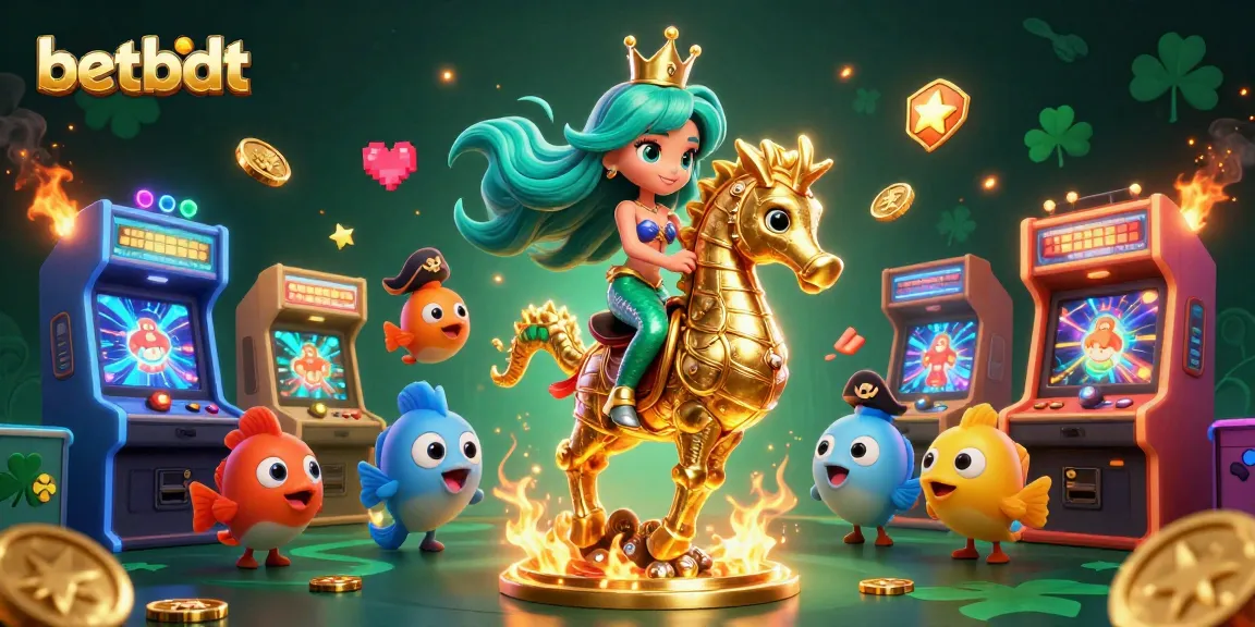 Experience the thrill of betting with betbdt in this vibrant casino adventure illustration.
