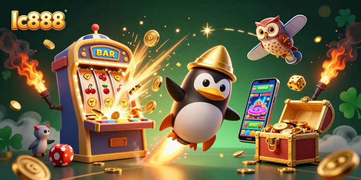 Engage with lc888 through an exciting 3D casino adventure, showcasing vibrant characters and thrilling game elements.