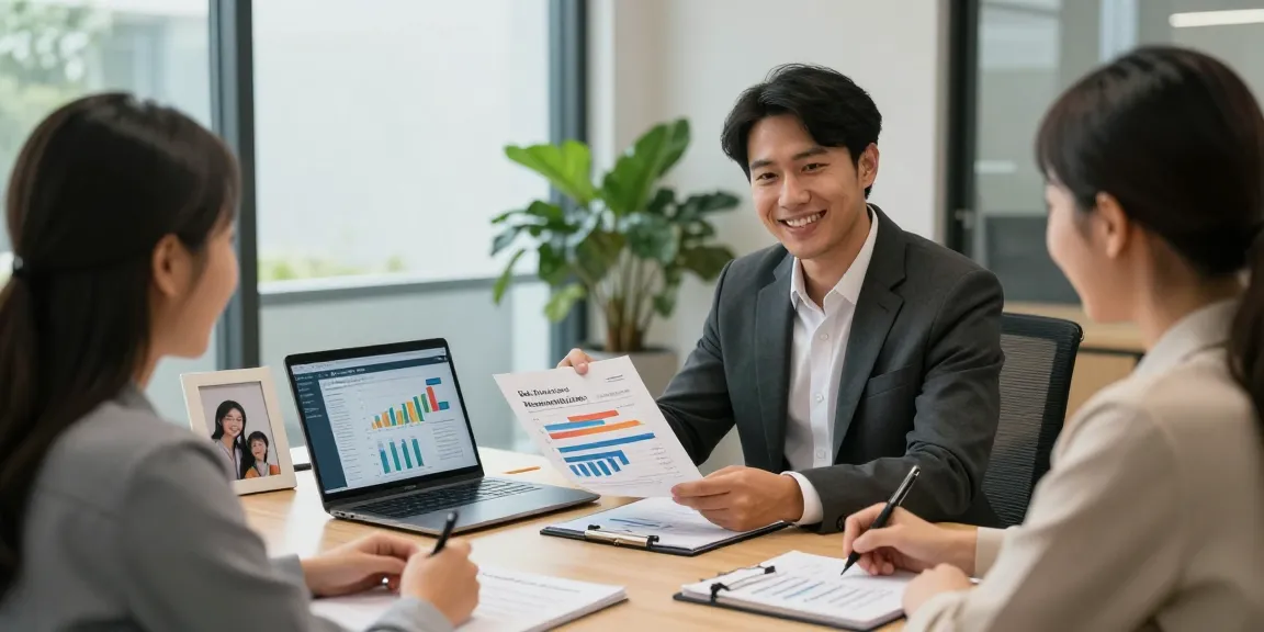Discussing annuities options in a professional financial consultation setting