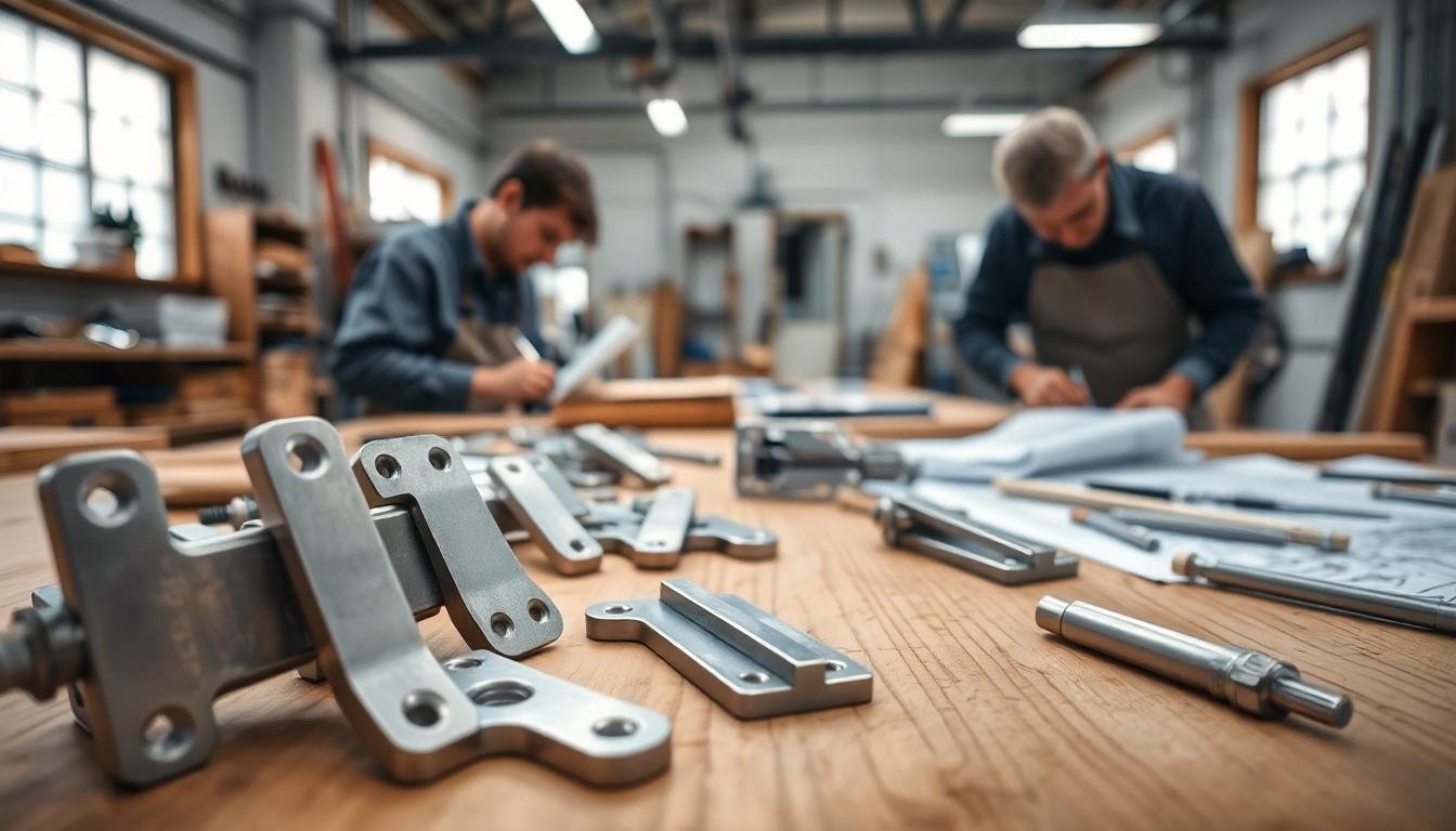 Door Hinges Manufacturer showcasing high-quality hinge production in a professional workshop.