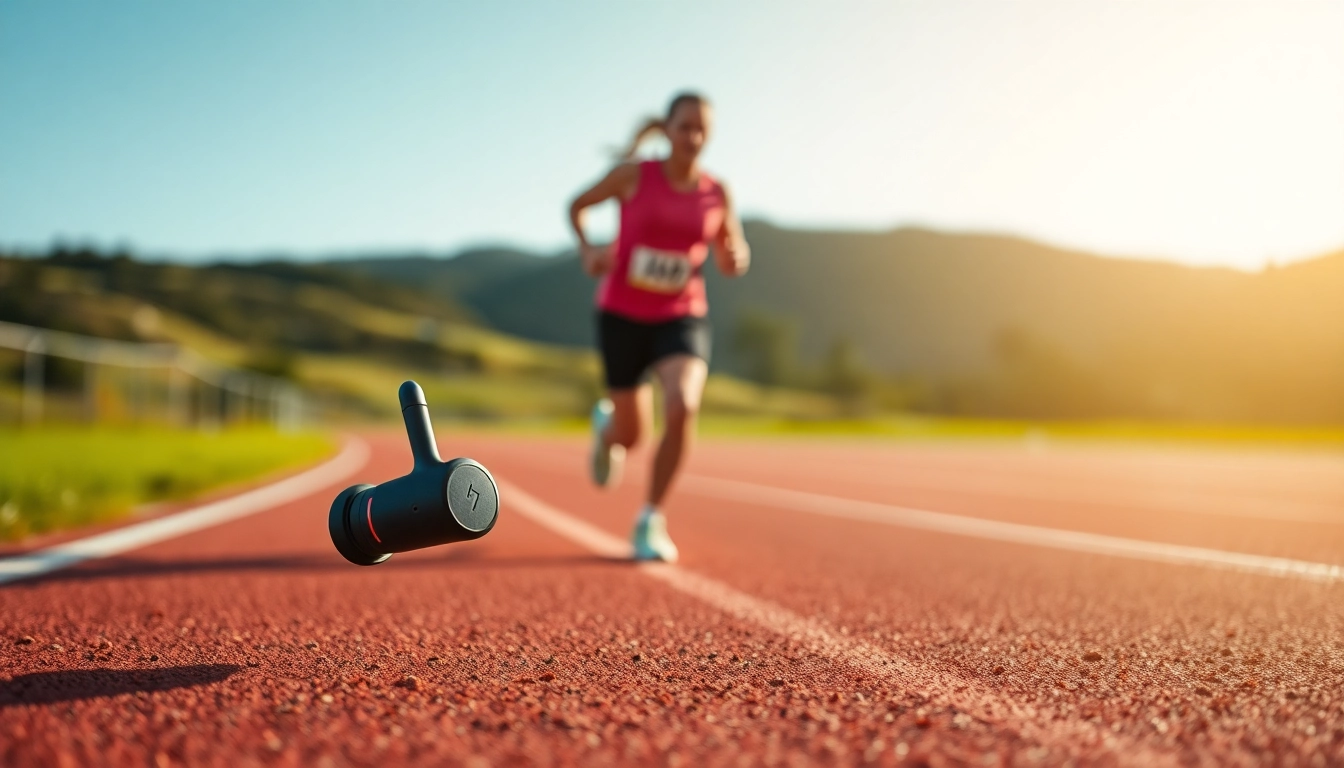 F1 Bone Conduction Headphones showcased in action, perfect for athletes seeking wireless audio