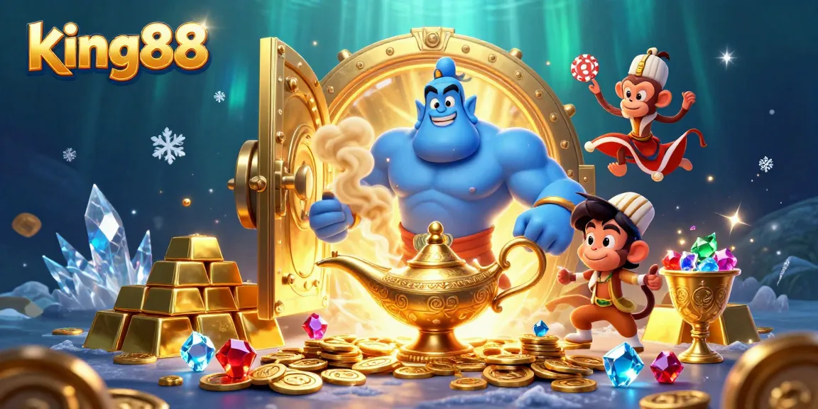 Watch king88's magical casino world come alive with vibrant treasures and characters.