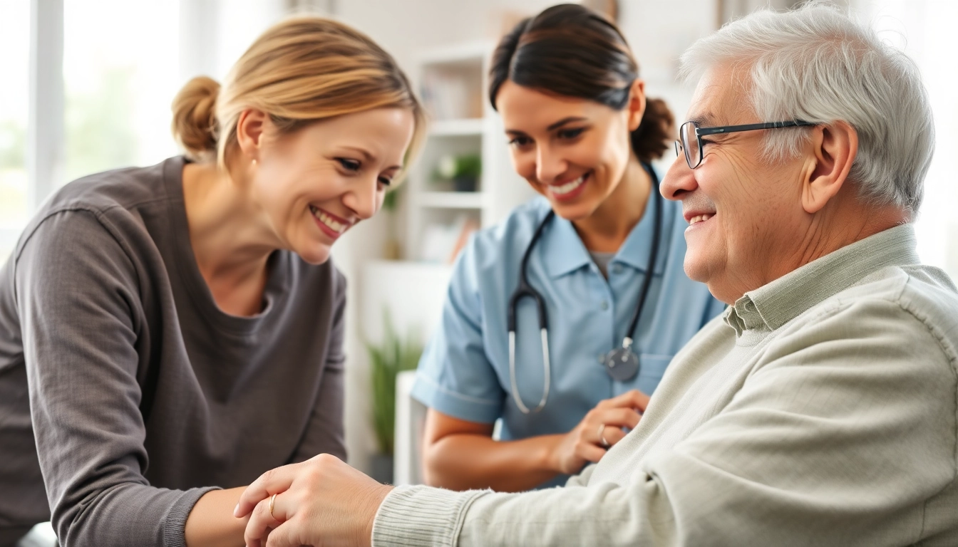 Providing at home health care services near me, a caregiver assists an elderly patient with compassion and care.