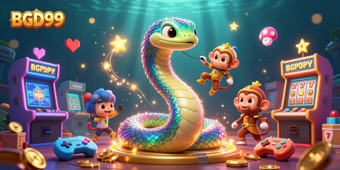 Engage with BGD99 through captivating slots and vibrant gaming elements depicted in a dynamic illustration.