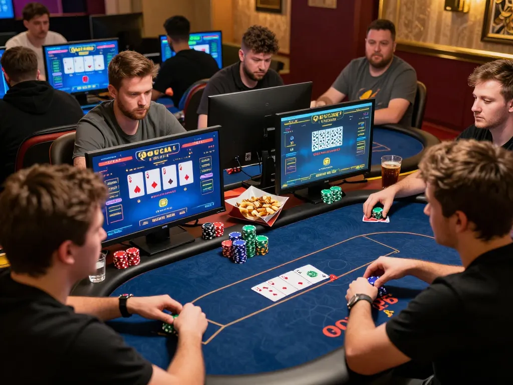 rikvip đăng nhập in action as players engage intensely in online poker games