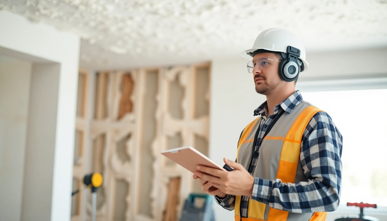 Evaluate spray foam removal cost with a contractor in a modern home, highlighting insulation removal.