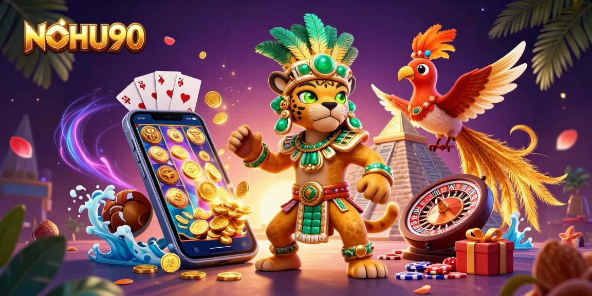 Experience thrilling games at NOHU90 with Mayan priest and exotic characters.