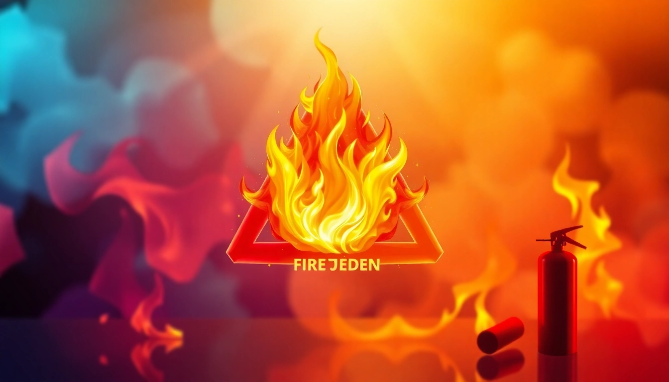 Visualizing fire tetrahedron and its components in an engaging infographic design.