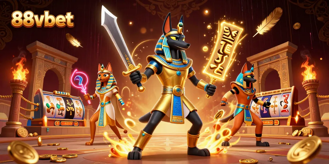 Experience thrilling wins at 88vbet with Anubis and Bastet in a dynamic casino scene.